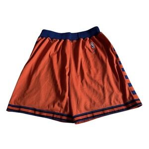 VTG Nike Team New York Knicks NBA Basketball Shorts Orange Blue XXL 52